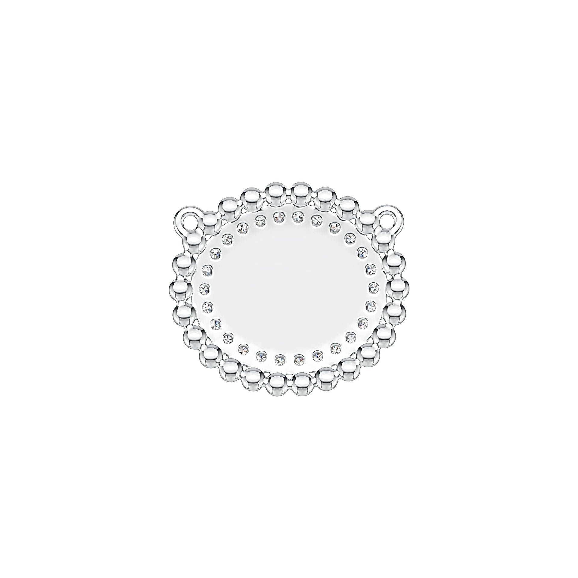 Sterling Silver Semi Mount Pendant Setting Oval OV 11X9mm Cabochon - Syzjewelry
