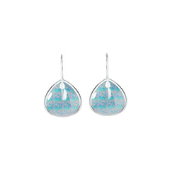 Sterling Silver Semi Mount Earrings Setting Pear 18X18mm Cabochon DHJ