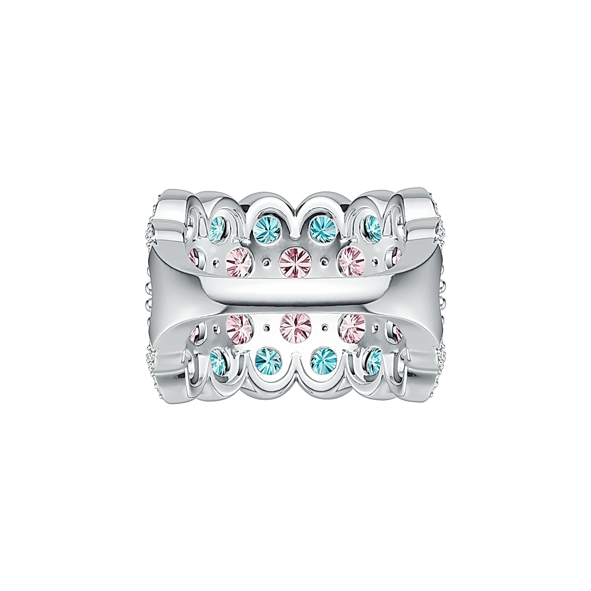 Sterling Silver Semi Mount Ring Setting Round RD 4x4mm DHJ