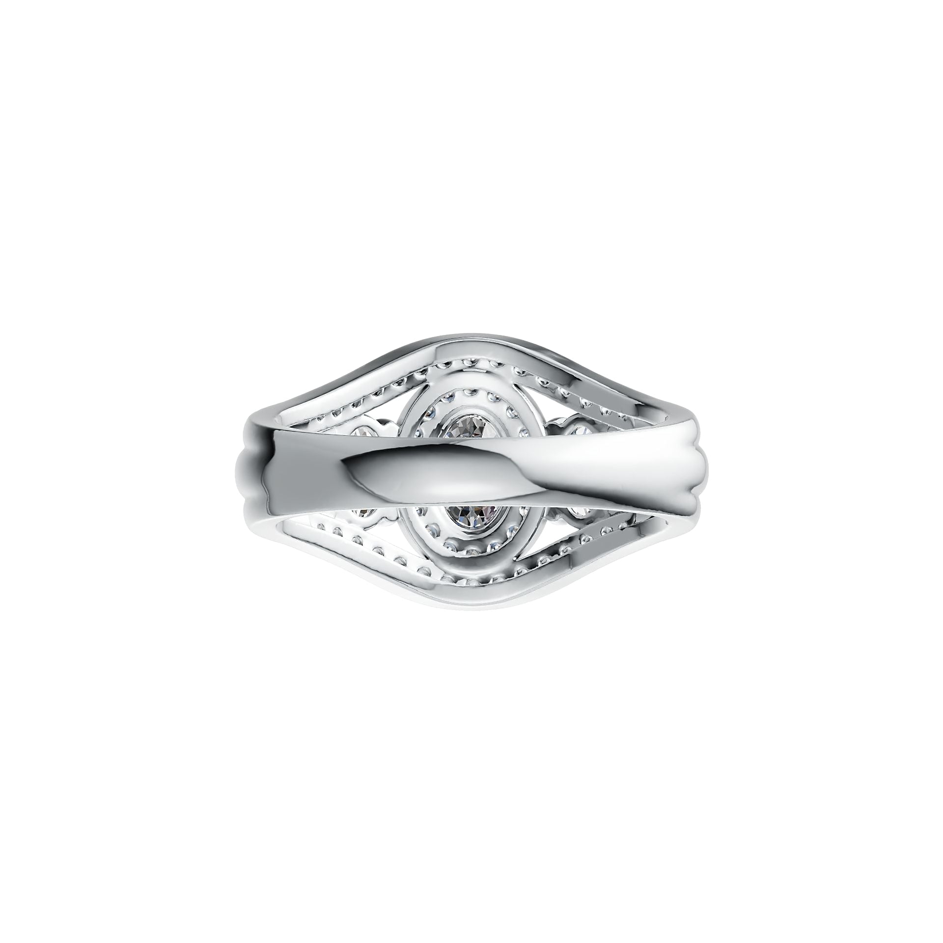 Sterling Silver Semi Mount Ring Setting Oval OV 7X5mm DHJ
