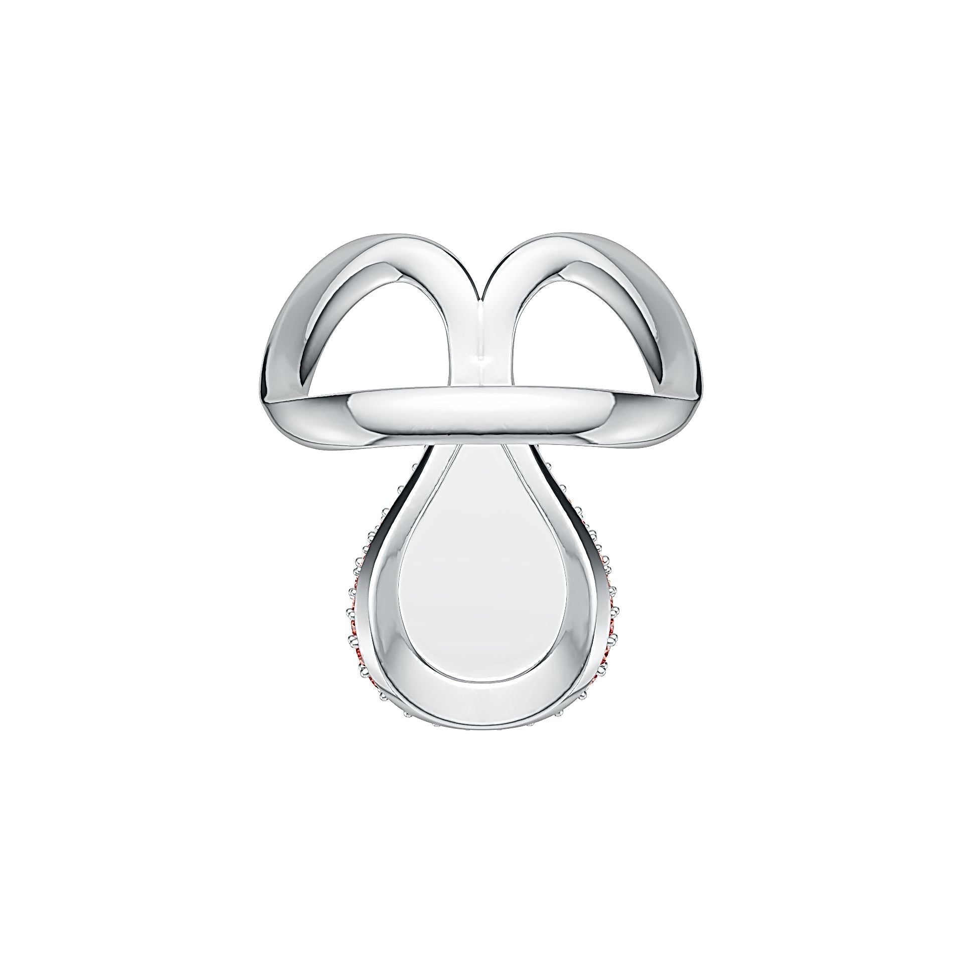 Sterling Silver Semi Mount Ring Setting Round RD 1.5mm DHJ