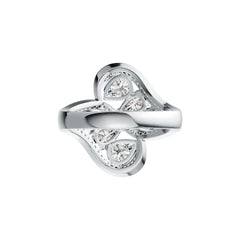 Sterling Silver Semi Mount Ring Setting Pear PE 7X5mm PE 6X4mm DHJ