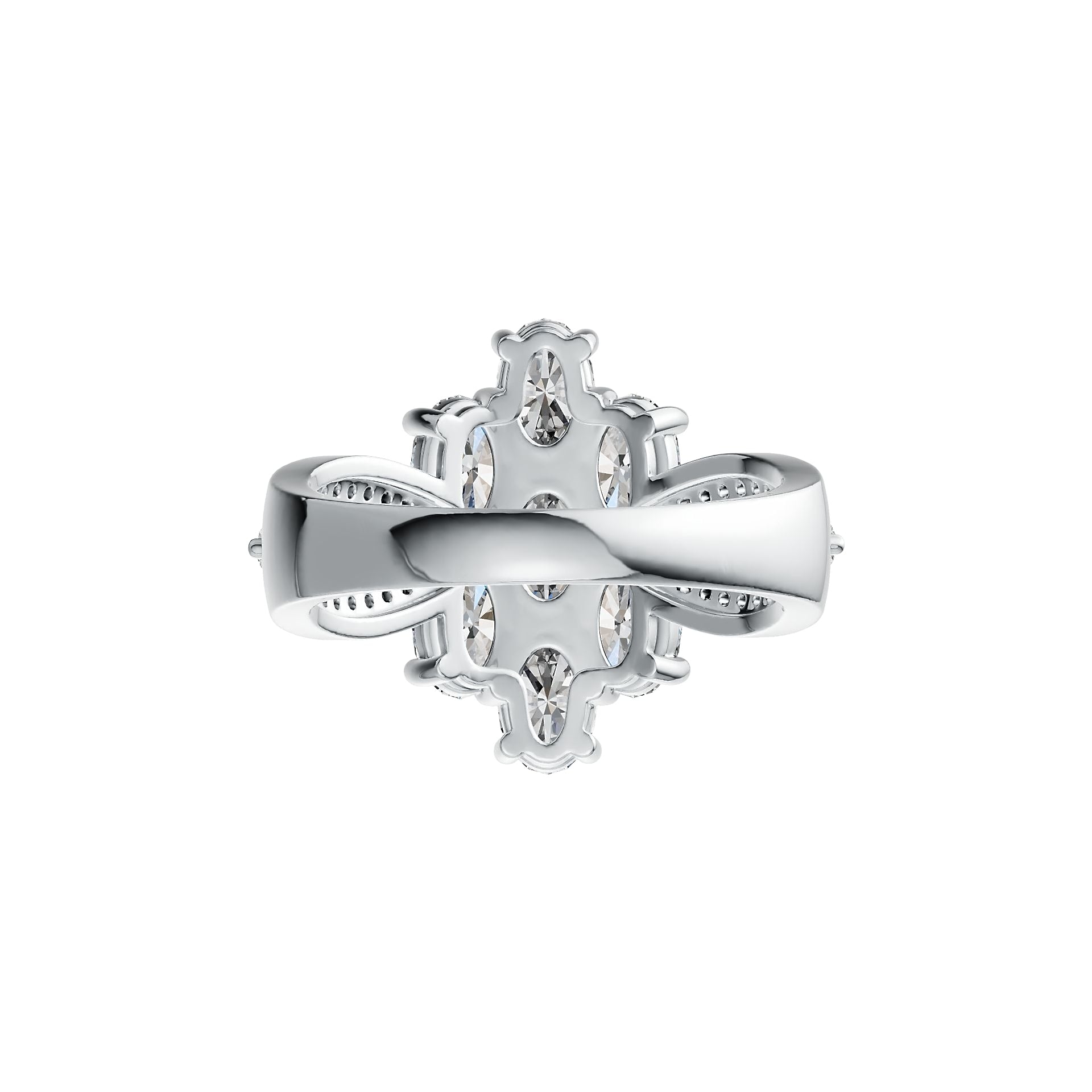 Sterling Silver Semi Mount Ring Setting Oval OV 6X4mm DHJ