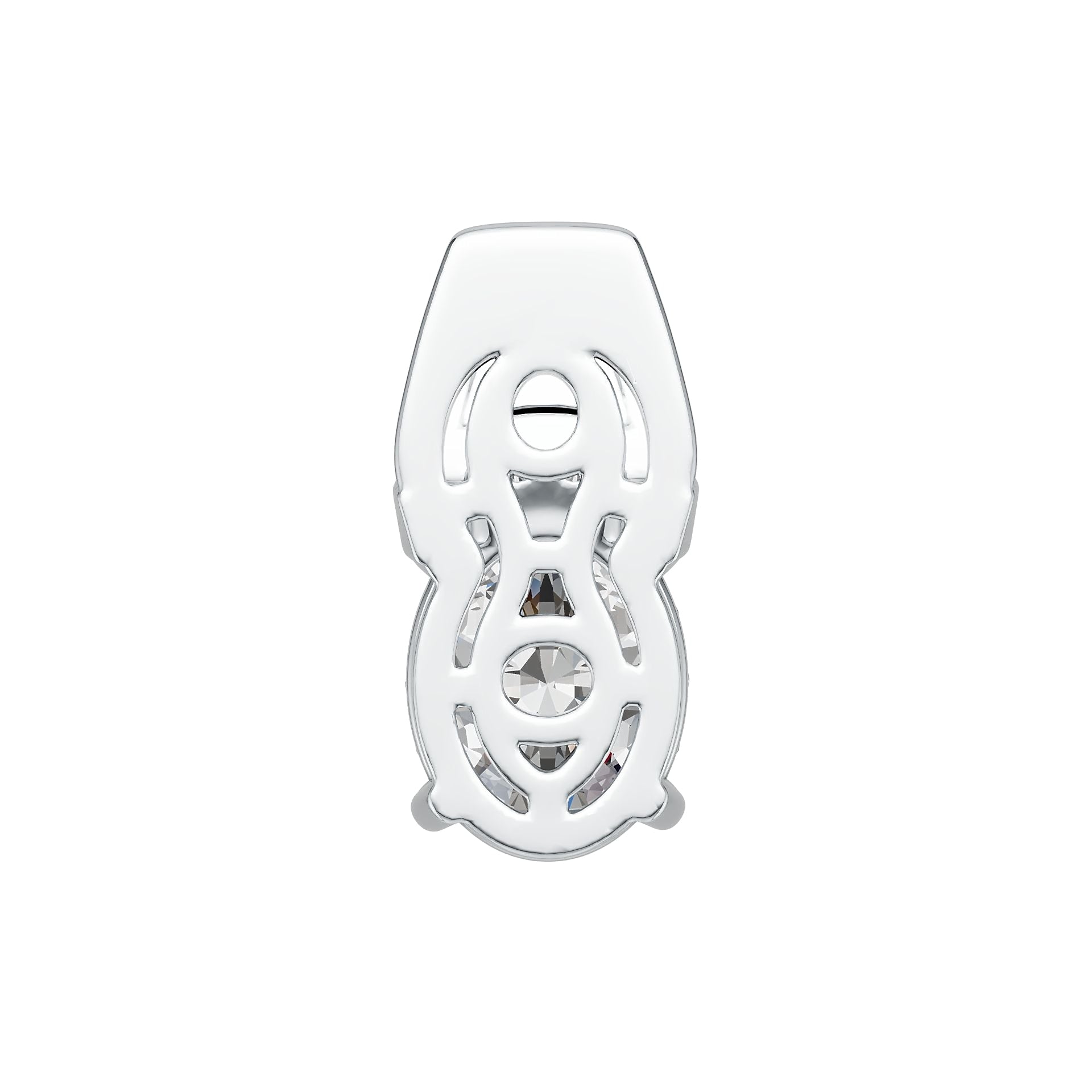 Sterling Silver Semi Mount Pendant Setting Oval OV 9X7mm DHJ