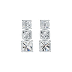 Sterling Silver Semi Mount Earrings Setting Cushion CU 11X9mm DHJ
