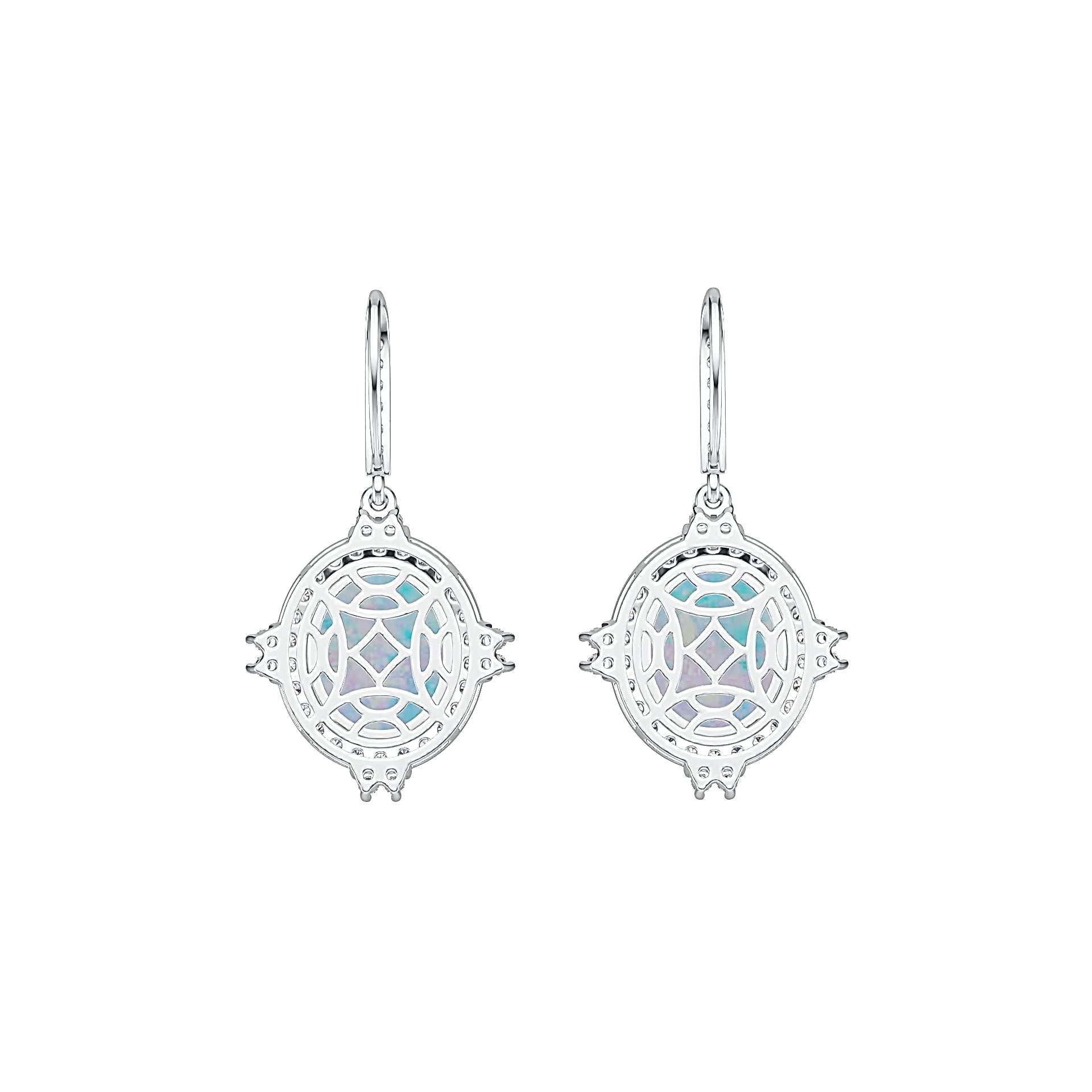 Sterling Silver Semi Mount Earrings Setting Oval OV 12X10mm DHJ
