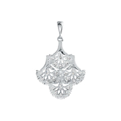 Sterling Silver Semi Mount Pendant Setting Pear PE 4X3mm PE 5X3mm DHJ