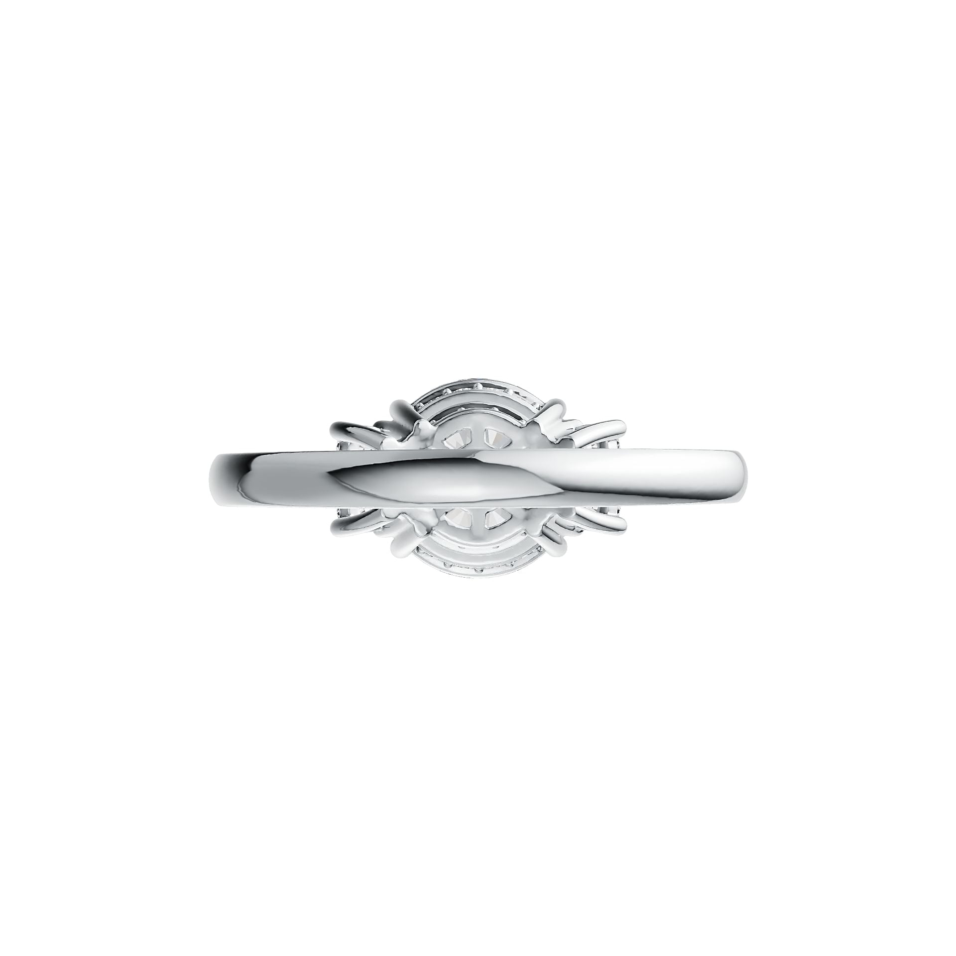 Sterling Silver Semi Mount Ring Setting Round RD 10x10mm DHJ