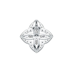 Sterling Silver Semi Mount Pendant Setting Pear PE 4X3mm Syzjewelry