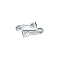 Sterling Silver Semi Mount Ring Setting Trillion TRI 4X4mm DHJ
