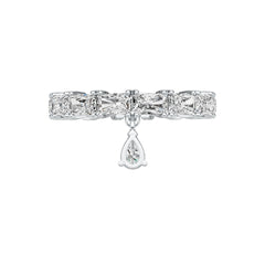 Sterling Silver Semi Mount Ring Setting Pear PE 6X4mm OCT 5x3mm Band Ring DHJ