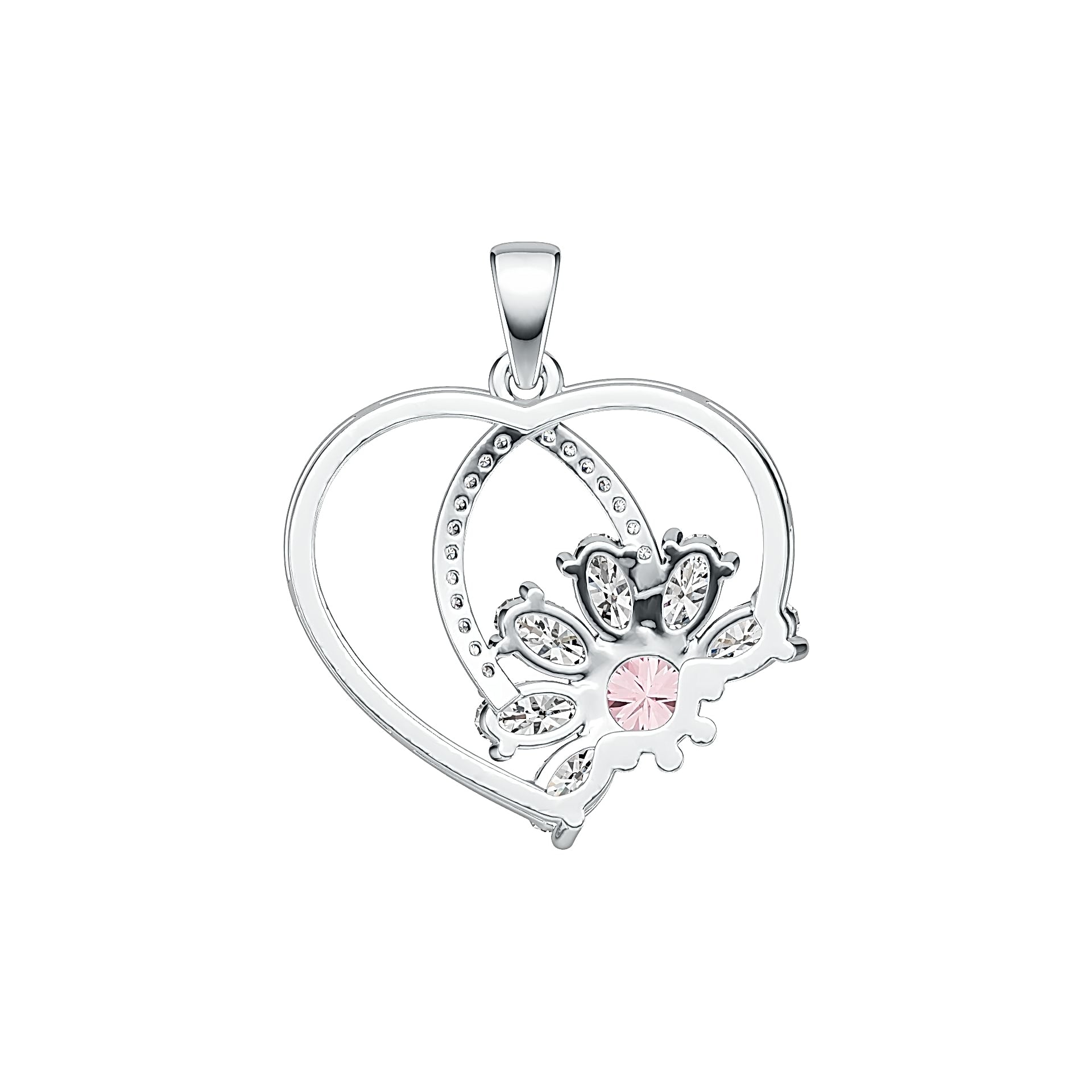 Sterling Silver Semi Mount Pendant Setting Round RD 5x5mm DHJ