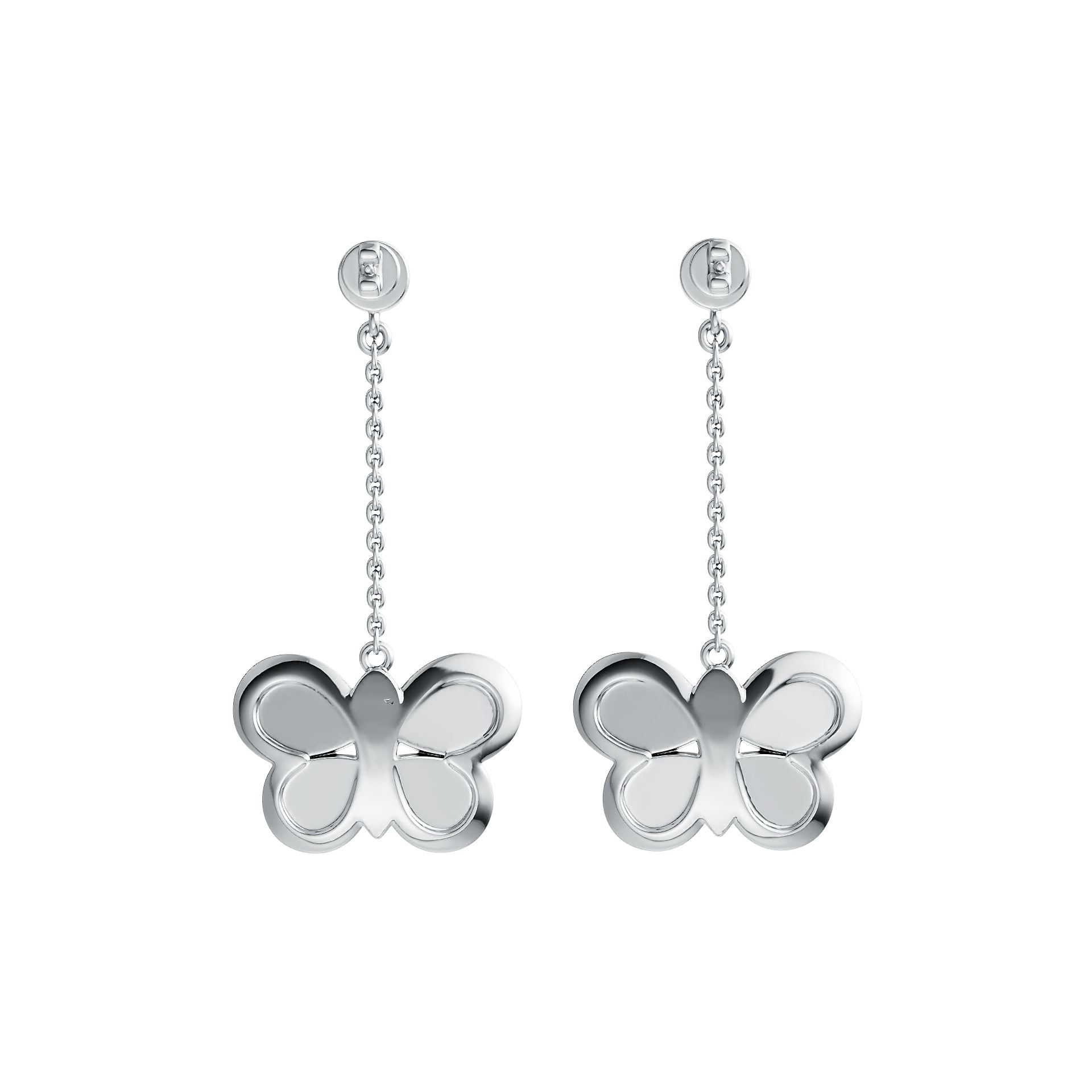 Sterling Silver Semi Mount Earrings Setting Pear PE 8X5mm PE 7X5mm RD 4x4mm Cabochon DHJ