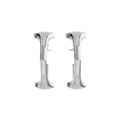 Sterling Silver Semi Mount Earrings Setting Round RD 1.25mm DHJ