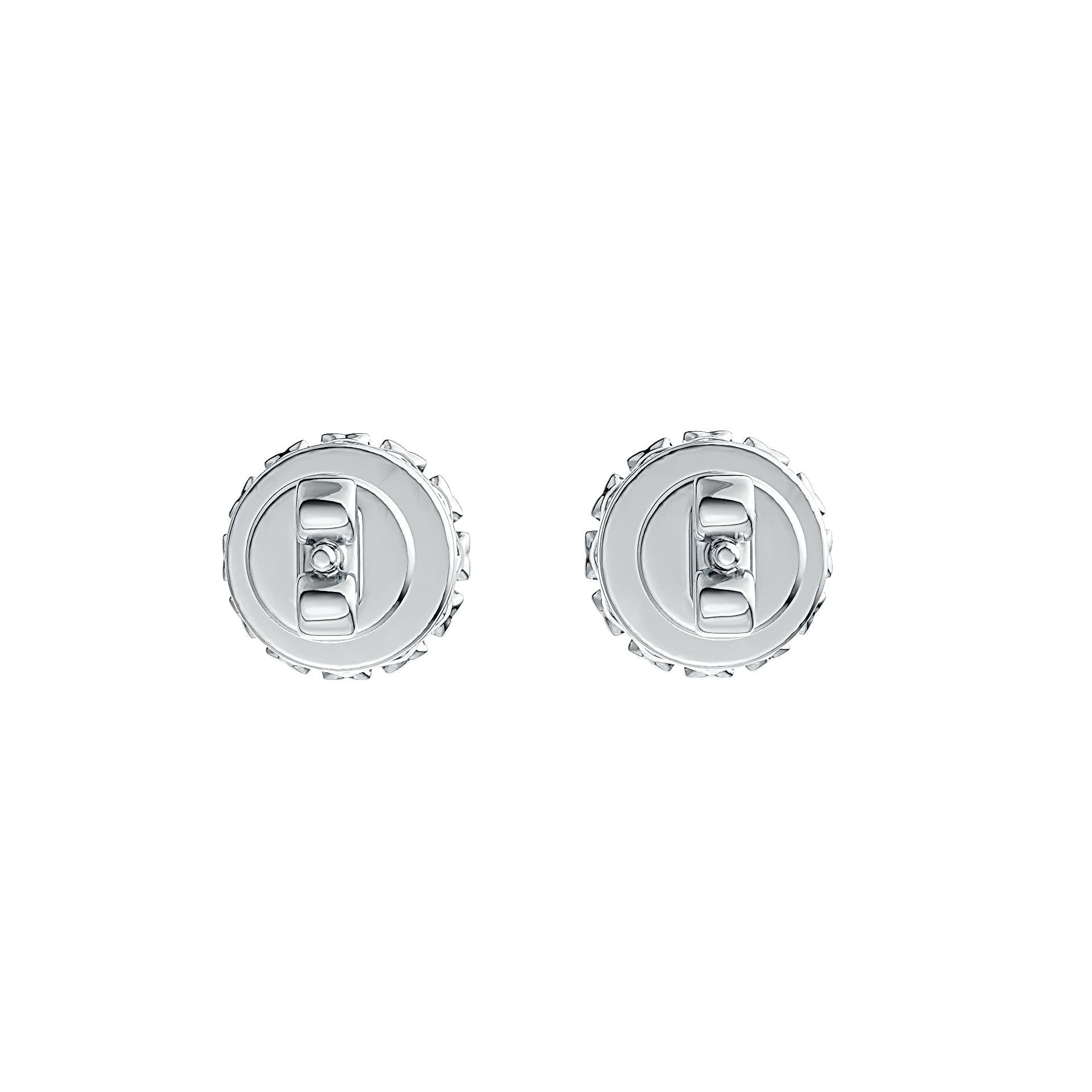 Sterling Silver Semi Mount Earrings Setting Round RD 6x6mm Stud - Syzjewelry