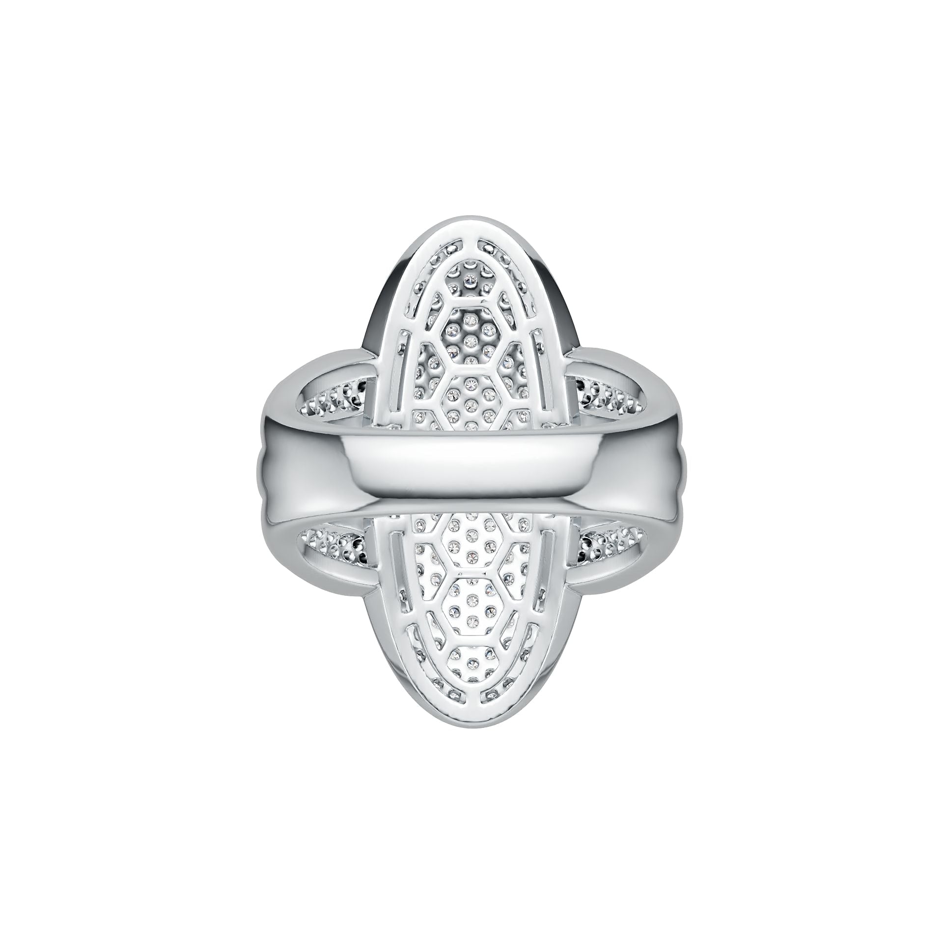 Sterling Silver Semi Mount Ring Setting Round RD 1.1mm DHJ
