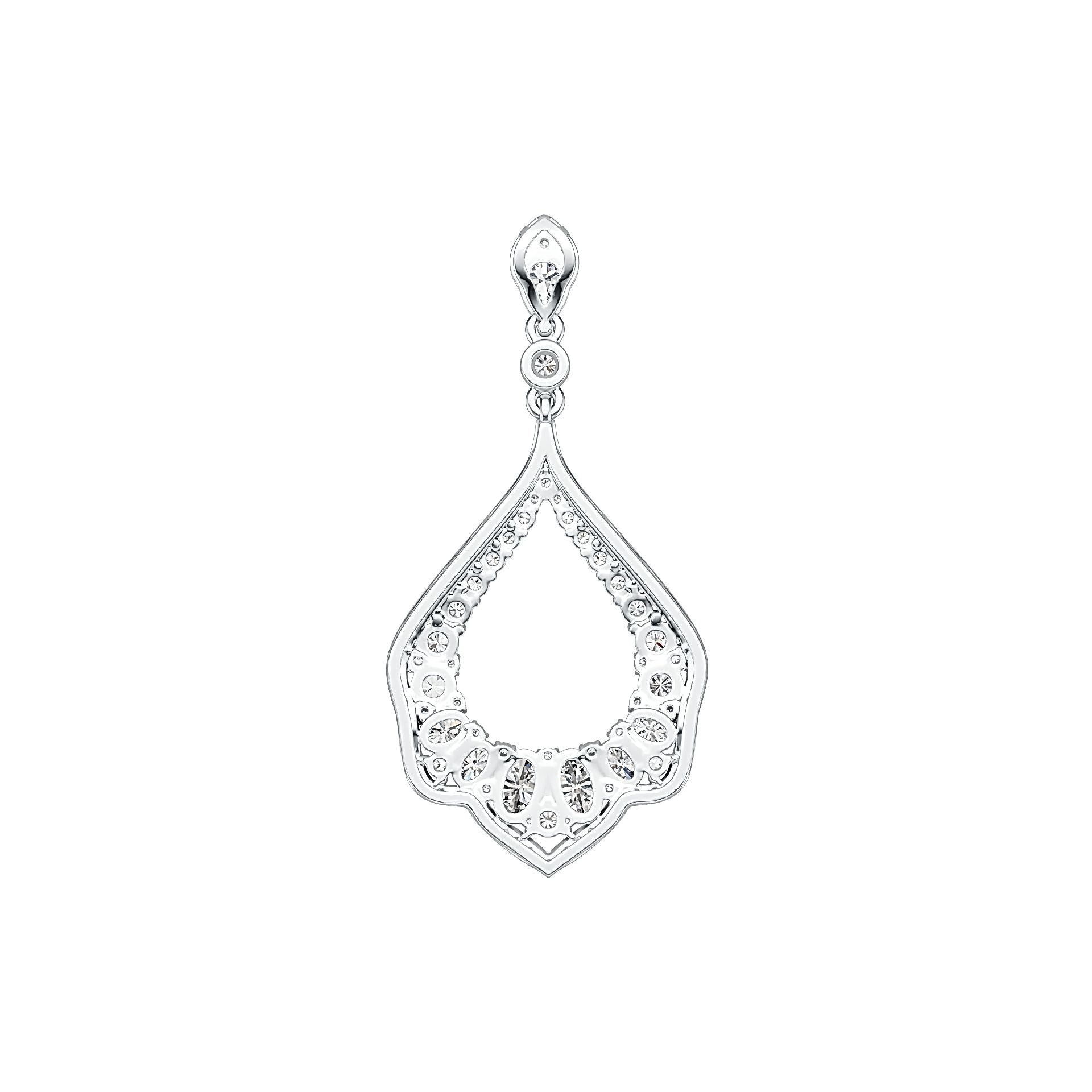 Sterling Silver Semi Mount Pendant Setting Oval OV 6X4mm DHJ
