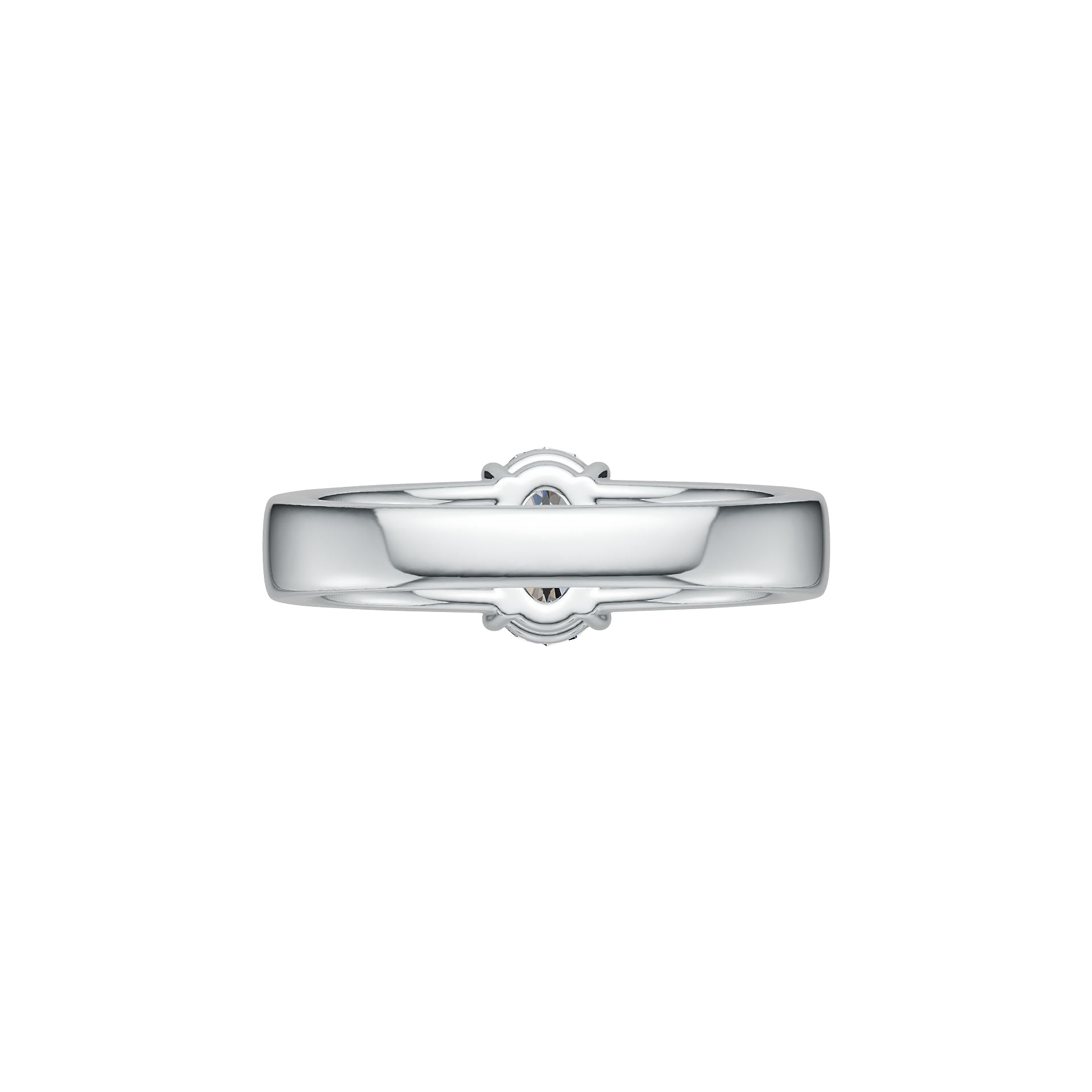 Sterling Silver Semi Mount Ring Setting Oval OV 8X6mm Infinity Shank DHJ