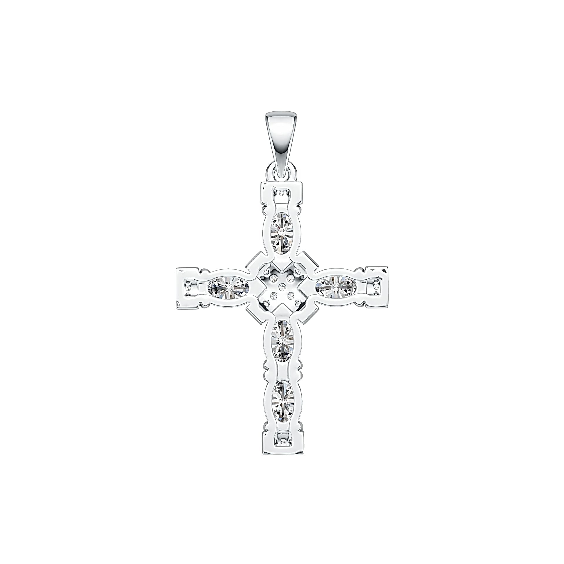 Sterling Silver Semi Mount Pendant Setting Oval OV 6X4mm DHJ