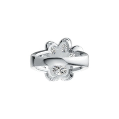 Sterling Silver Semi Mount Ring Setting Heart HT 8X8mm OV 5X3mm OV 4X3mm DHJ
