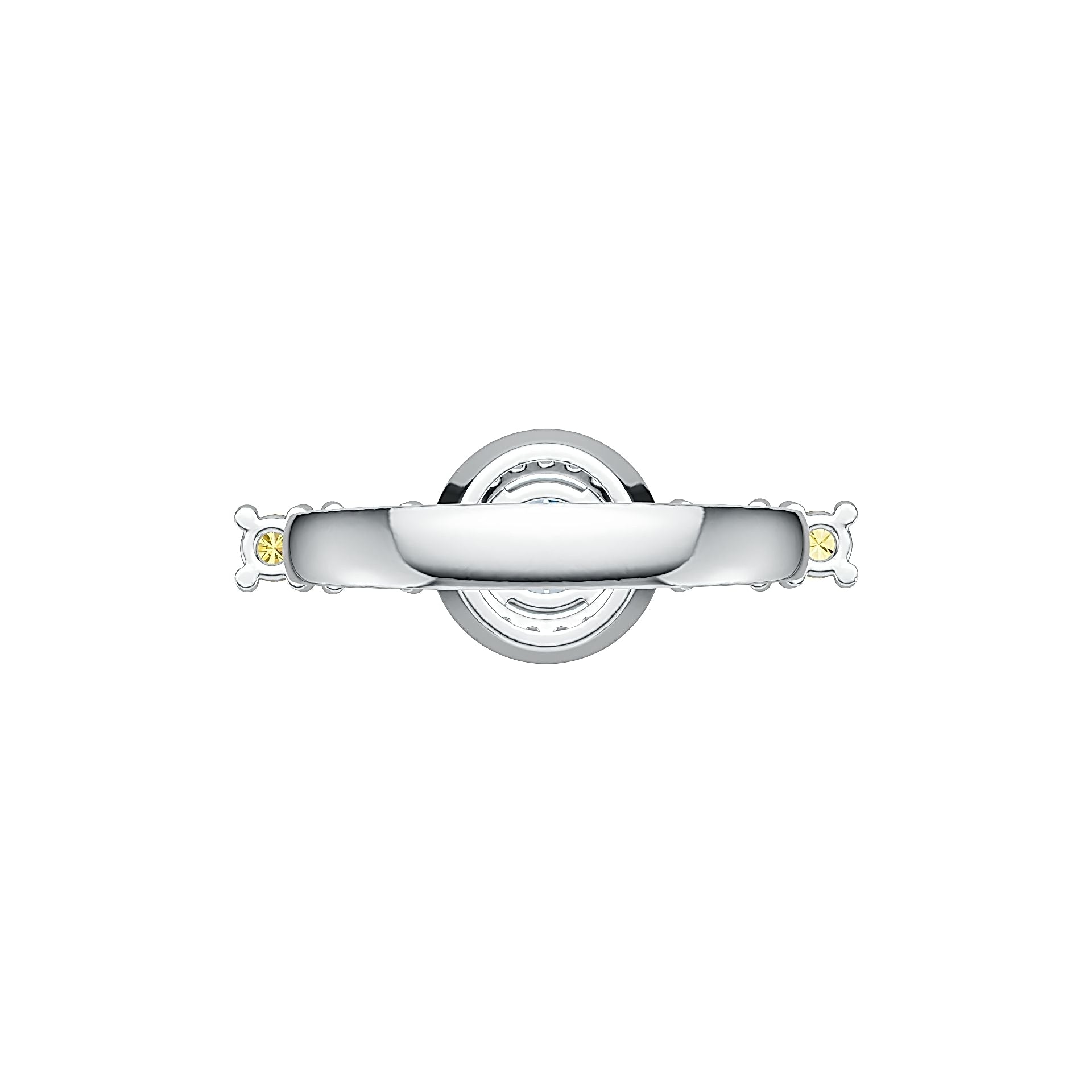 Sterling Silver Semi Mount Ring Setting RD 6x6mm OV 5x3mm DHJ