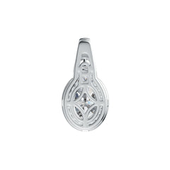 Sterling Silver Semi Mount Pendant Setting Oval OV 8X6mm DHJ