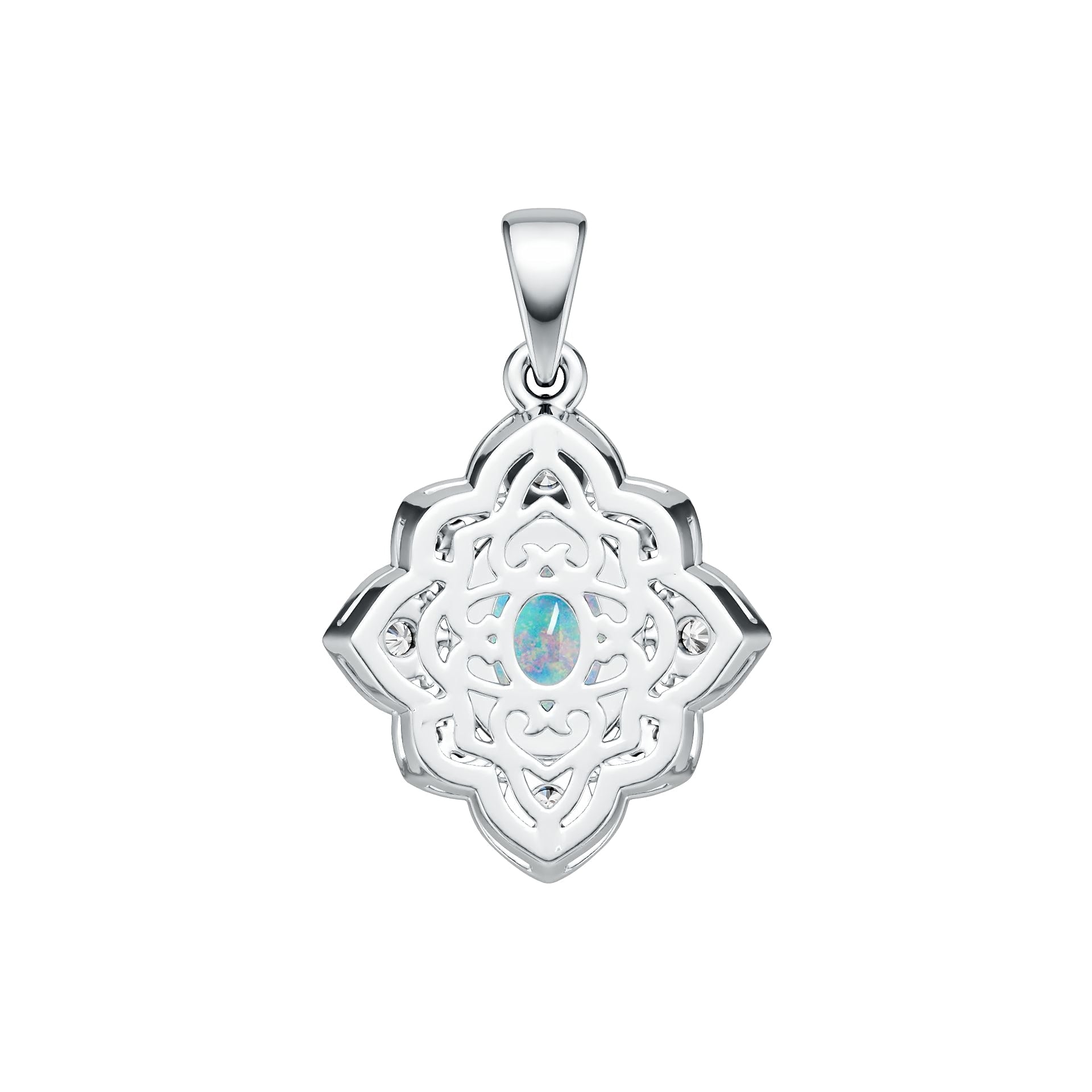 Sterling Silver Semi Mount Pendant Setting Oval OV 8X6mm DHJ