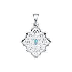 Sterling Silver Semi Mount Pendant Setting Oval OV 8X6mm DHJ