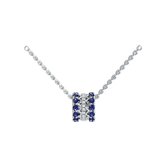 Sterling Silver Circular-Shaped Pendant with White Topaz or Moissanite Syzjewelry