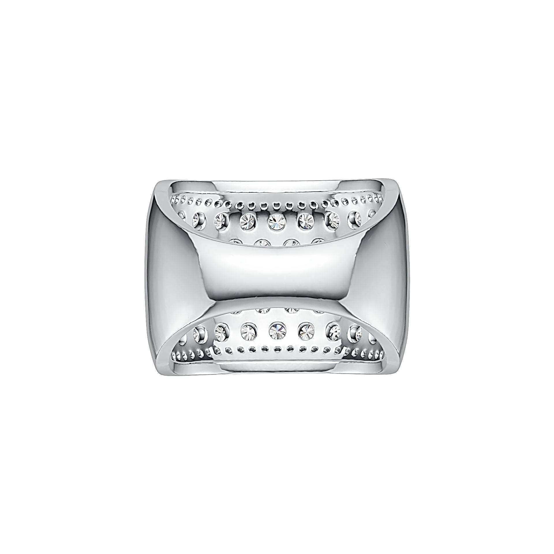 Sterling Silver Semi Mount Ring Setting Round RD 2.5mm White Topaz DHJ