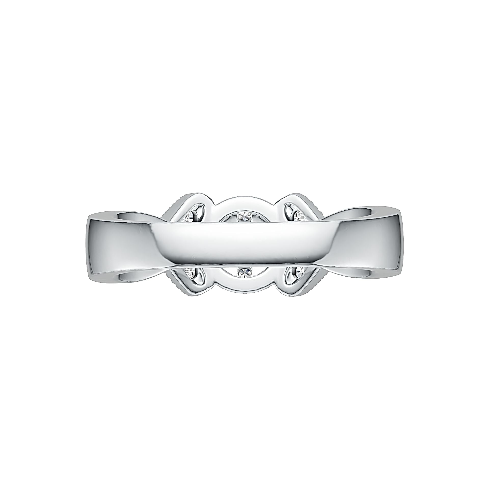 Sterling Silver Semi Mount Ring Setting Round RD 3x3mm DHJ