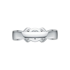 Sterling Silver Semi Mount Ring Setting Round RD 3x3mm DHJ