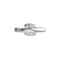 Sterling Silver Semi Mount Ring Setting Cushion CU 10X10mm Solitaire DHJ