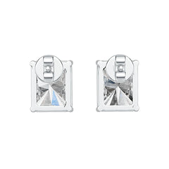 Sterling Silver Semi Mount Earrings Setting Emerald OCT 10X8mm DHJ