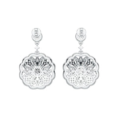 Sterling Silver Semi Mount Earrings Setting Round RD 5x5mm DHJ