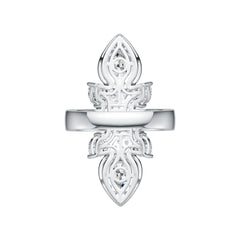 Sterling Silver Semi Mount Ring Setting Pear PE 8X6mm HT 5X5mm DHJ