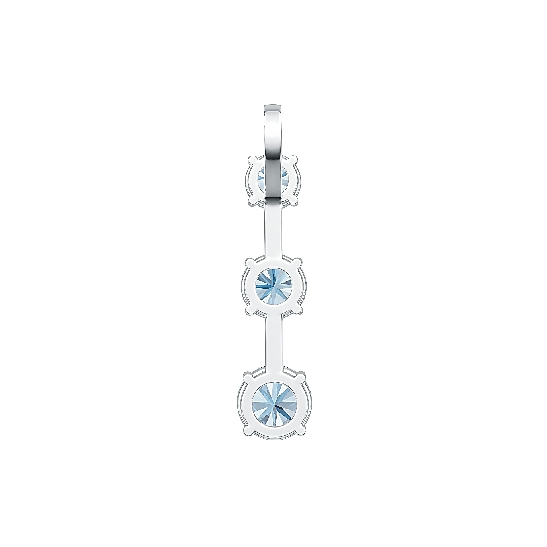 Sterling Silver Semi Mount Pendant Setting Round RD 8x8mm RD 7x7mm RD 6x6mm DHJ