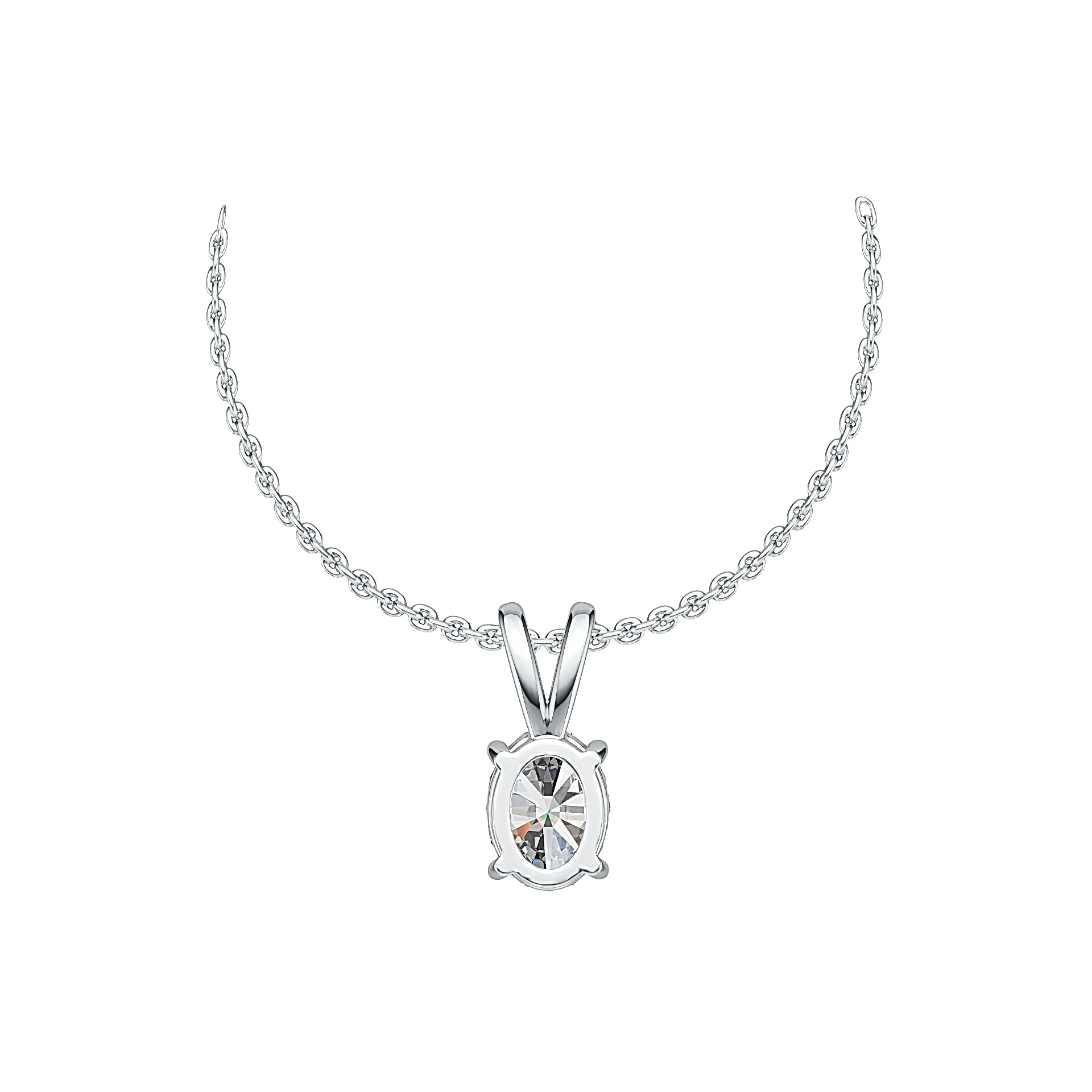Sterling Silver Semi Mount Pendant Setting Oval OV 8X6mm DHJ