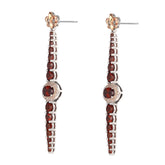 Natual Red Garnet Earring S925 Sterling Sliver Dangle Earrings January Birthstone Gemstone Jewelry