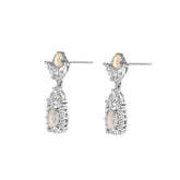 Natual White Opal Earring 925 Sterling Sliver Rael Gemstone Women Jewelry Birthone Gift