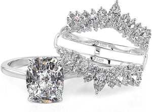 Cushion Moissanite Engagement Rings