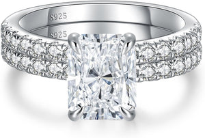 Radiant Moissanite Engagement Rings