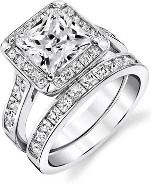 Princess Moissanite Engagement Rings