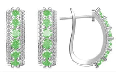 Sterling Silver Semi Mount Earrings Setting Round RD 4x4mm - Syzjewelry