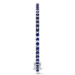 Sterling Silver Moissanite or Sapphire Bracelet Round RD 3x3mm
