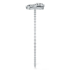 Sterling Silver Moissanite or Sapphire Bracelet Round RD 1.5mm