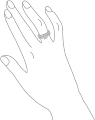 2 PC Princess Cut Solitaire Cathedral Setting Moissanite Sterling Silver Bridal Wedding & Engagement Ring Set for Women