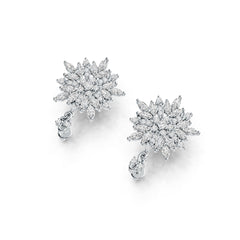 Sterling Silver Moissanite Earrings Marquise MQ 5X2.5mm