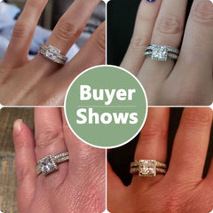 Princess Cut Moissanite Sterling Silver Bridal Engagement & Wedding Ring Set for Women