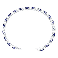 Sterling Silver Moissanite Bracelet Oval OV 7X5mm